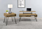 Fanning Engineered Wood Lift Top Coffee Table Golden Oak