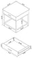 Byers 1-drawer Square Engineered Wood End Table Brown Oak