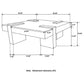 Samira Square Solid Wood Coffee Table Natural Sheesham