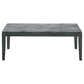 Mozzi Rectangular Coffee Table Faux Grey Marble and Black