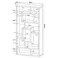 Corey 71-inch 8-shelf Bookshelf White