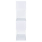 Emelle 63-inch 4-shelf Glass Panel Bookshelf White