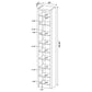 Eliam 71-inch 8-shelf Bookcase Cappuccino