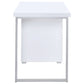 Brennan 3-drawer Office Desk White