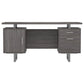 Lawtey 60-inch 2-drawer Office Computer Desk Weathered Grey