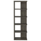 Harrison 71-inch 5-shelf Bookshelf Weathered Grey