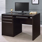 Halston Rectangular Connect-it Office Desk Cappuccino