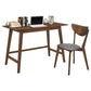 Karri 2-piece Home Office Computer Desk and Chair Set Walnut