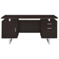 Lawtey Rectangular Storage Office Desk Cappuccino