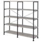 Analiese 63-inch 4-shelf Double Bookshelf Grey Driftwood