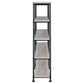 Analiese 63-inch 4-shelf Double Bookshelf Grey Driftwood
