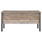 Samson 4-drawer Office Desk Weathered Oak