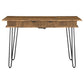 Sheeran 47-inch Writing Desk with Storage Rustic Amber