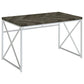 Grimma Writing Desk Rustic Grey Herringbone