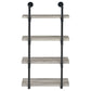 Elmcrest 24-inch Wall Shelf Black and Grey Driftwood