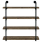 Elmcrest 39-inch 4-shelf Wall Bookshelf Rustic Oak