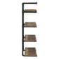 Elmcrest 24-inch Wall Shelf Black and Rustic Oak