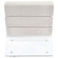 Serreta Boucle Upholstered Armless Acrylic Chair Ivory