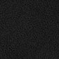 Valia Faux Sheepskin Upholstered Round Storage Ottoman Black