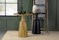 Ixia Round Solid Mango Wood Accent Side Table Natural