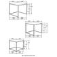 Belcourt 3-piece Square Nesting Tables Natural and Black