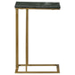 Vicente Accent Table with Marble Top Grey