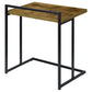 Dani Rectangular Snack Table with Metal Base