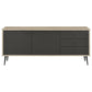 Maeve 2-door Engineered Wood Cabinet Antique Pine and Grey