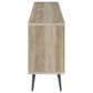 Maeve 2-door Engineered Wood Cabinet Antique Pine and Grey