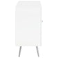 Nieta 2-door Engineered Wood Accent Cabinet White High Gloss