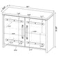 Enoch 2-door Engineered Wood Accent Cabinet Grey Driftwood