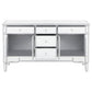 Duchess 5-drawer Mirrored Storage Accent Cabinet Silver