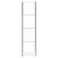 Bellatrix 4-shelf Clear Glass Curio Cabinet White