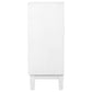 Gambon 2-door Wood Honeycomb Pattern Accent Cabinet White