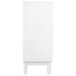 Gambon 2-door Wood Honeycomb Pattern Accent Cabinet White