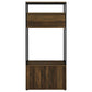 Quincy 2-door Coat Rack Hall Tree Storage Bench Dark Pine