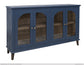 4 Glass Doors, Blue Console.