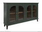 4 Glass Doors, Green Console.