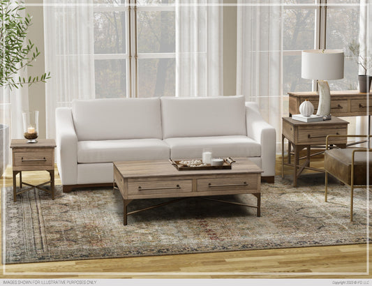 Metal Base End Table