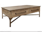 Metal Base End Table